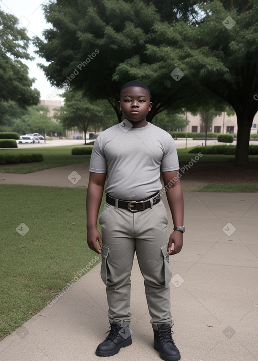 Nigerian teenager boy with  gray hair