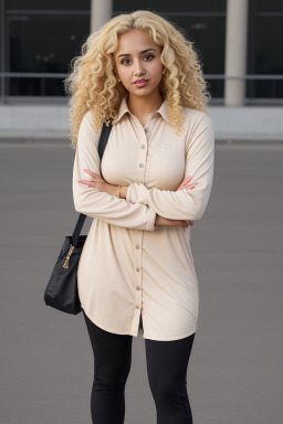 Saudi arabian adult female with  blonde hair