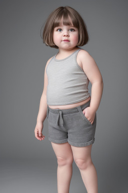 Canadian infant girl with  gray hair