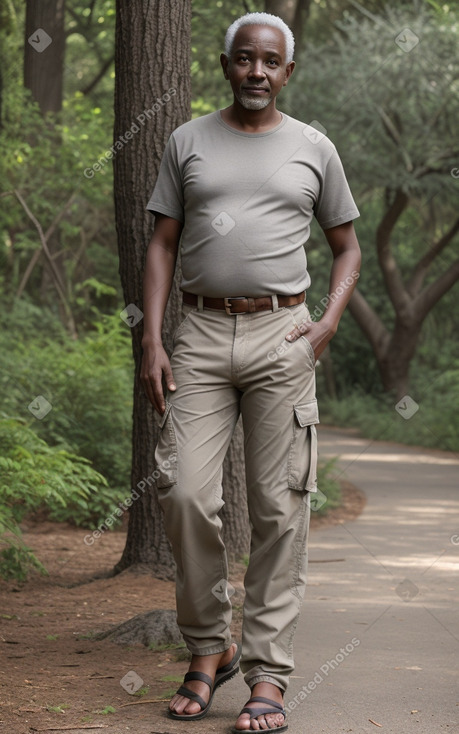 Kenyan adult male with  gray hair