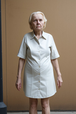 Lithuanian elderly female with  blonde hair