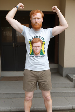 Zimbabwean adult male with  ginger hair