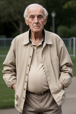 British elderly male with  black hair