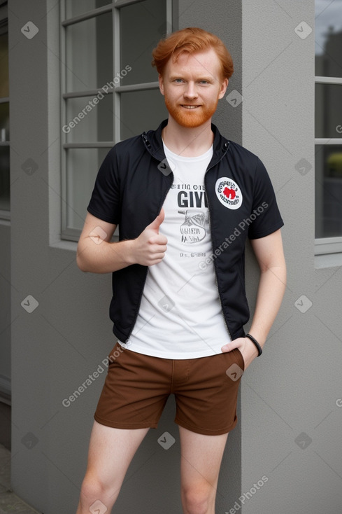 Danish adult male with  ginger hair