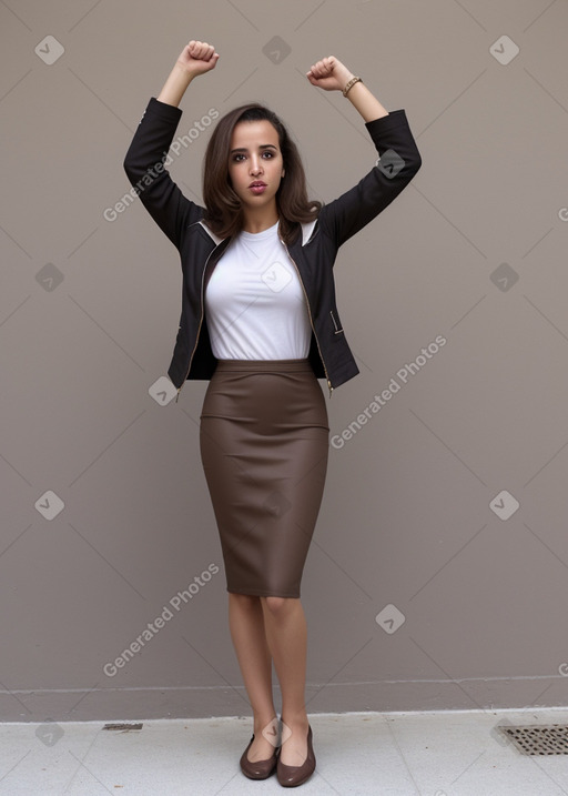 Moroccan adult female with  brown hair