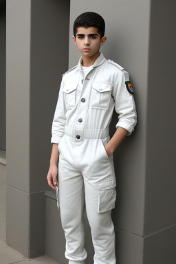 Iraqi teenager boy with  white hair