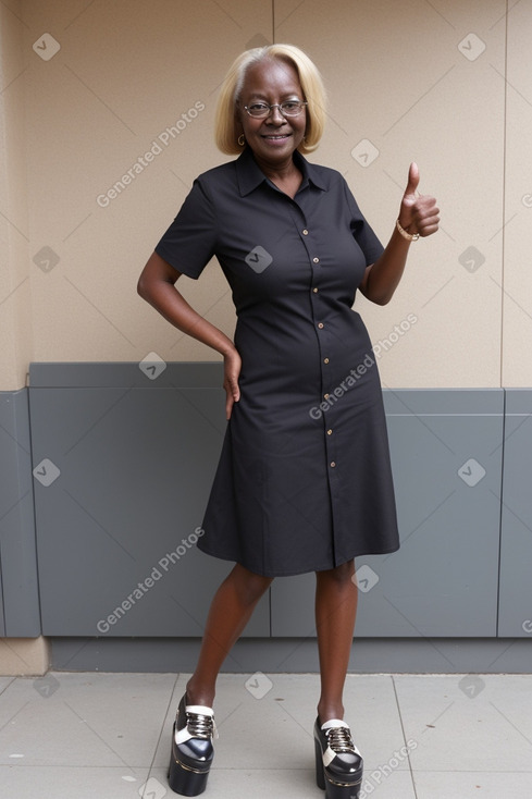 Elderly female with  blonde hair