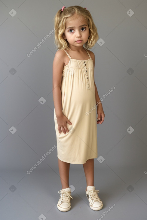 Libyan infant girl with  blonde hair