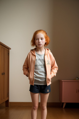 Child girl with  ginger hair