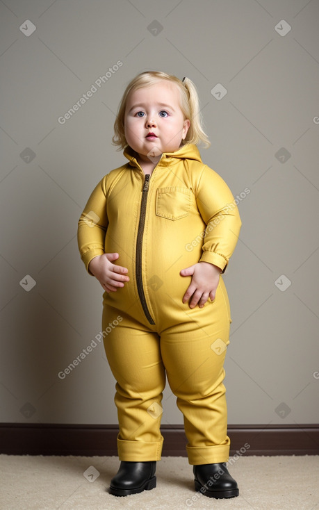 British infant girl with  blonde hair