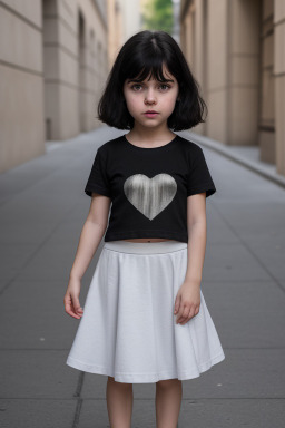 Hungarian infant girl with  black hair