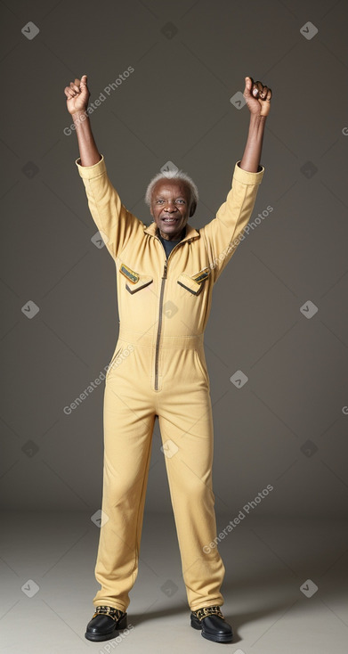 Zimbabwean elderly male with  blonde hair