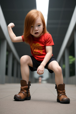 Singaporean infant boy with  ginger hair