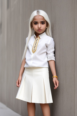 Qatari child girl with  white hair