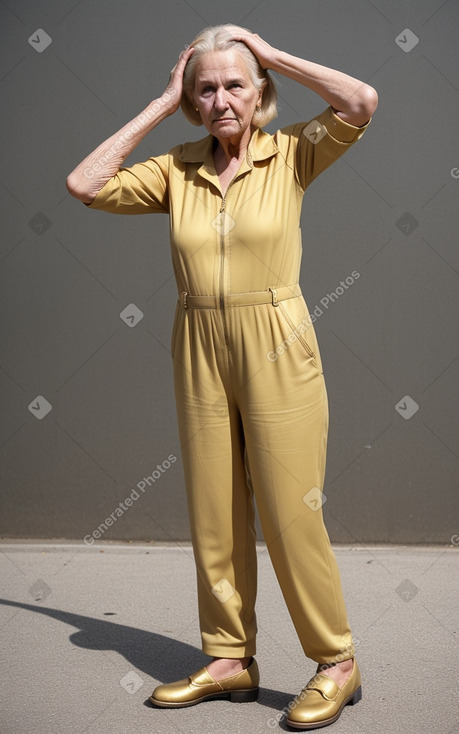 Elderly female with  blonde hair