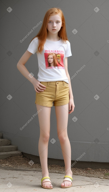 Ukrainian teenager girl with  ginger hair