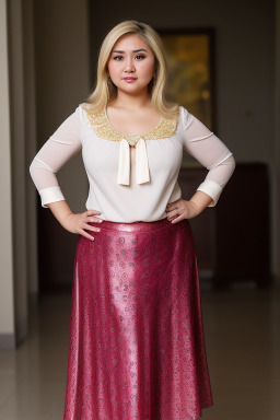 Uzbek adult female with  blonde hair