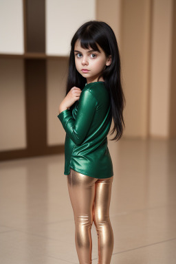 Child girl with  black hair