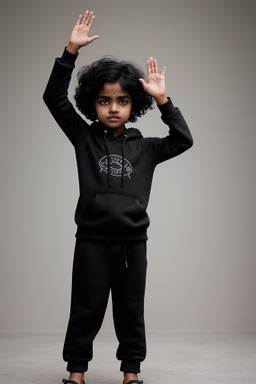 Sri lankan child boy with  black hair