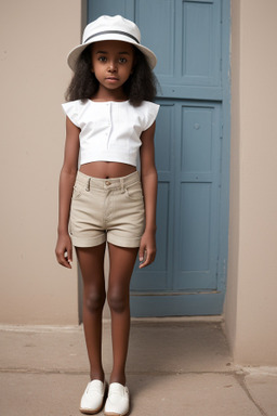 Ethiopian child girl with  white hair