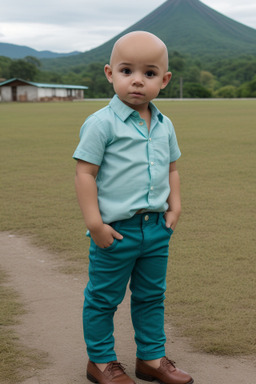 Honduran infant boy with  blonde hair