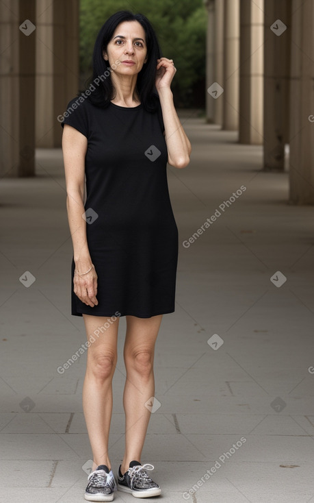 Greek 45 years female with  black hair