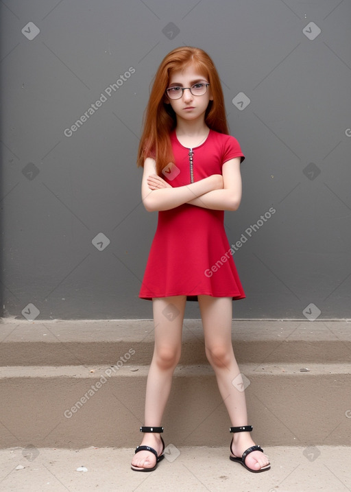 Azerbaijani child girl with  ginger hair