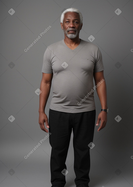 Jamaican 45 years male with  gray hair