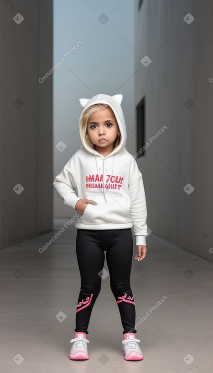 Bahraini infant girl with  blonde hair