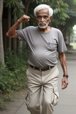 Bangladeshi elderly male with  gray hair