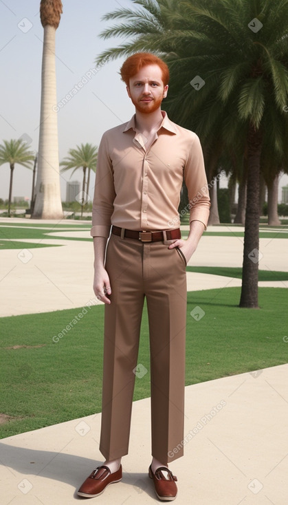 Kuwaiti adult male with  ginger hair