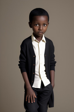 Tanzanian child boy with  black hair