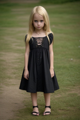 Child female with  blonde hair