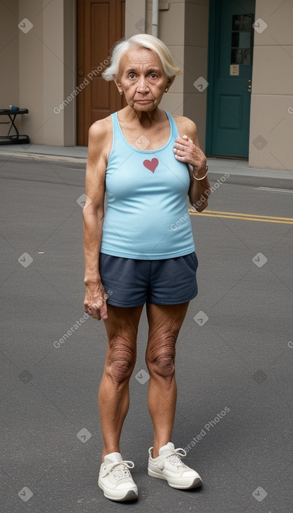 Elderly female with  blonde hair