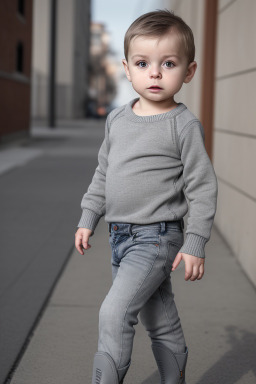 Croatian infant boy with  gray hair