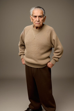 Mexican elderly male with  brown hair