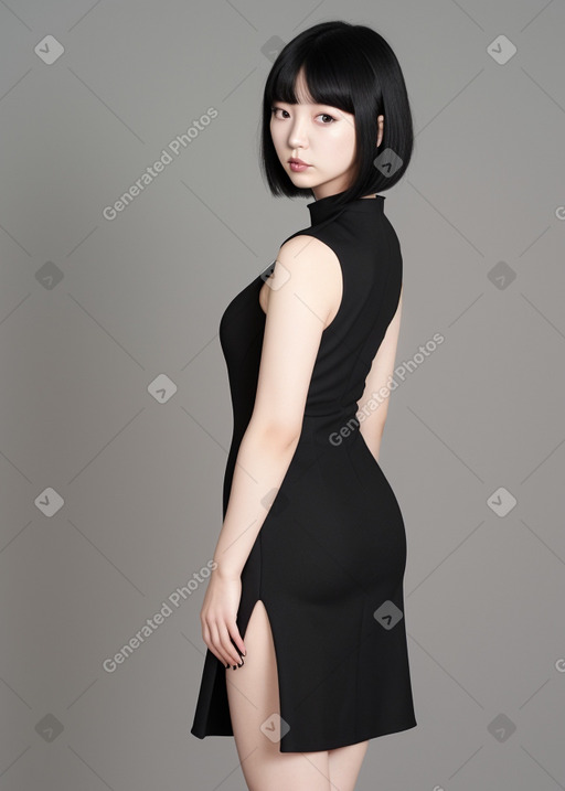 Korean adult female with  black hair