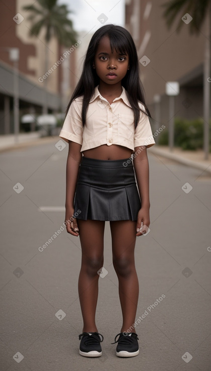 Child girl with  black hair