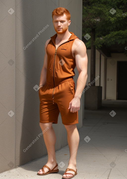 Romanian adult male with  ginger hair