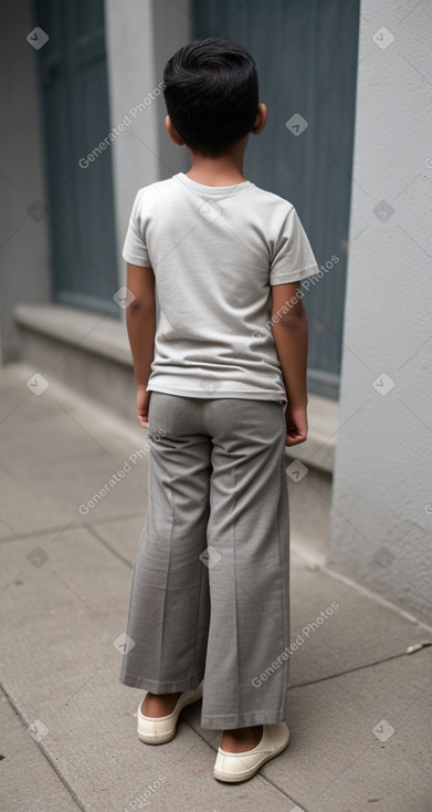 Guatemalan child boy with  gray hair