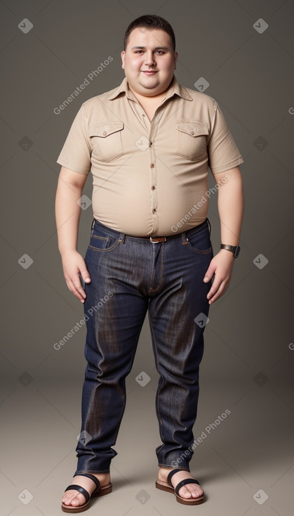 Romanian adult male with  brown hair