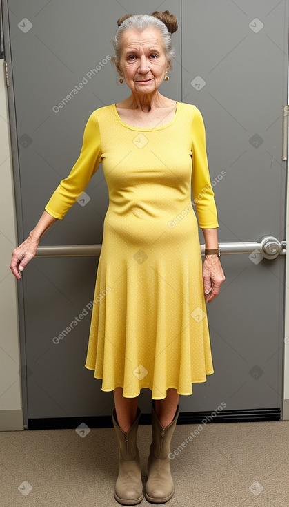 Slovenian elderly female with  brown hair