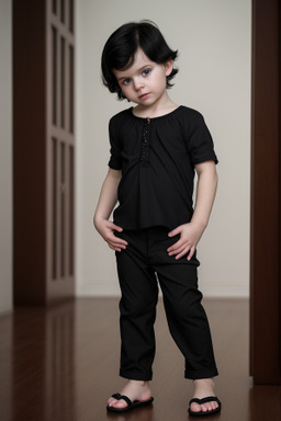 Belarusian infant boy with  black hair