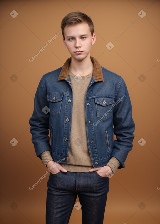 Estonian young adult male with  brown hair