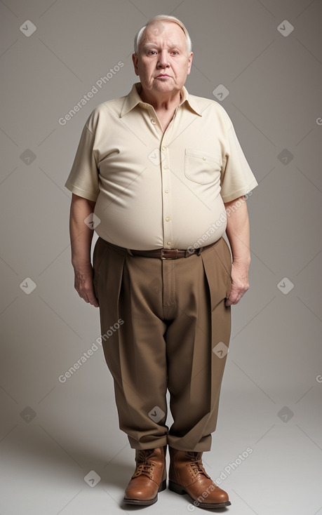 Estonian elderly male with  brown hair