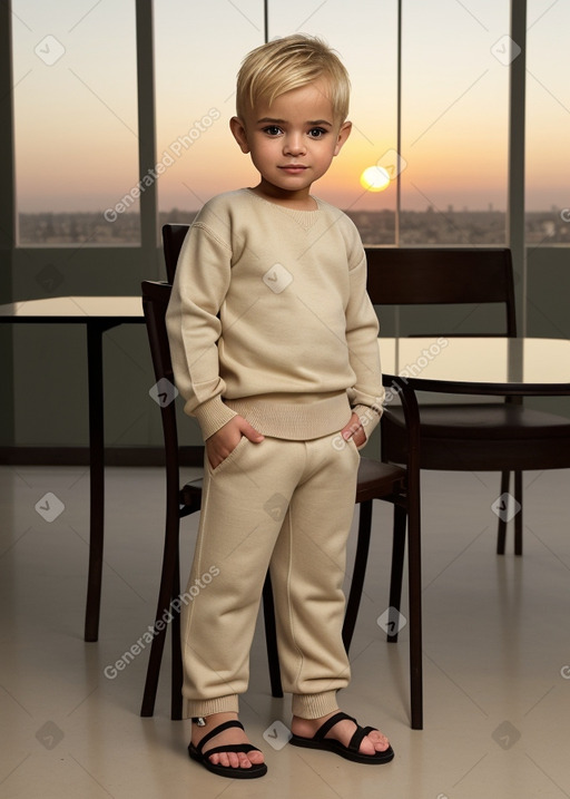 Iraqi infant boy with  blonde hair