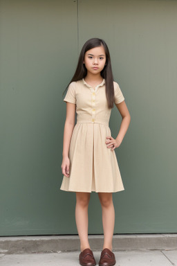 Vietnamese teenager girl with  brown hair