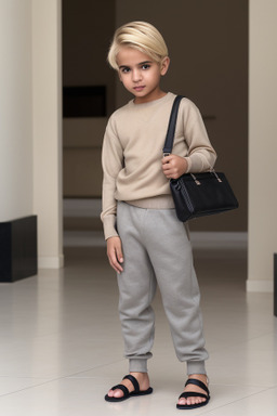 Bahraini infant boy with  blonde hair