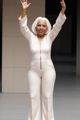 Dominican 45 years female with  white hair