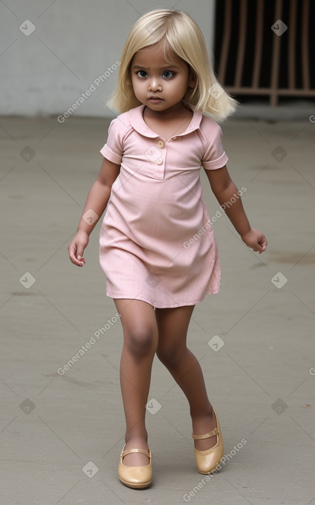 Bangladeshi infant girl with  blonde hair